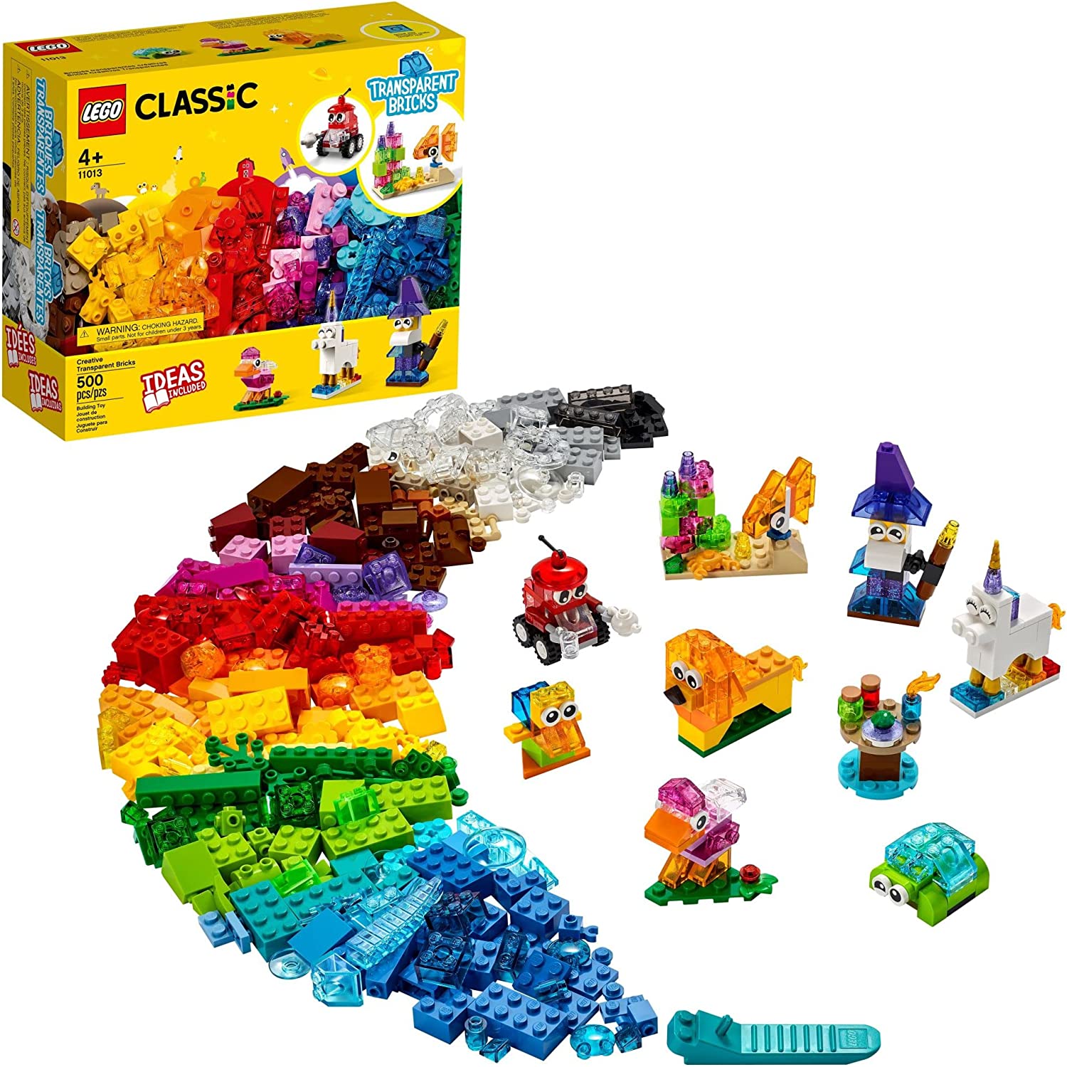 LEGO CLASSIC: BLOCOS TRANSPARENTES